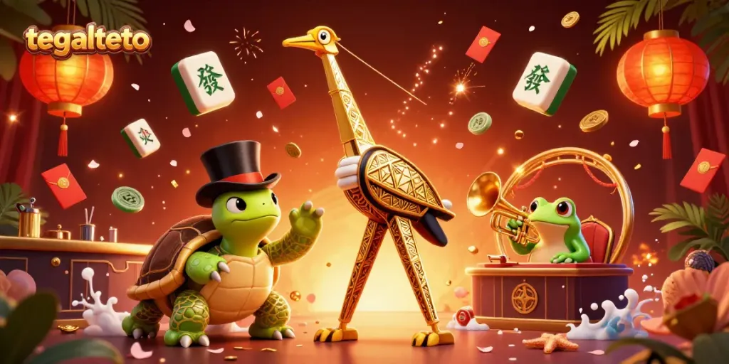 Menang di tegaltoto dengan kombinasi warna dan elemen yang menonjolkan sensasi permainan togel online.