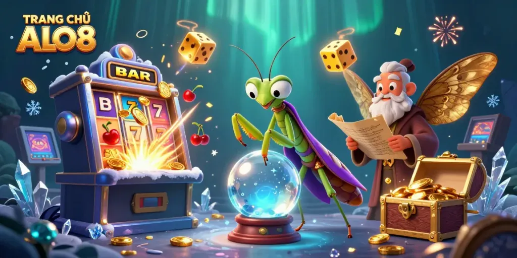 Experience engaging gameplay at TRANG CHỦ ALO8 with fortune tellers and slot machines.
