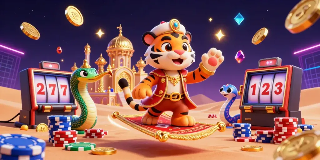 Meriahkan permainan Waktoto dengan sultan harimau dan elemen kasino yang menarik.