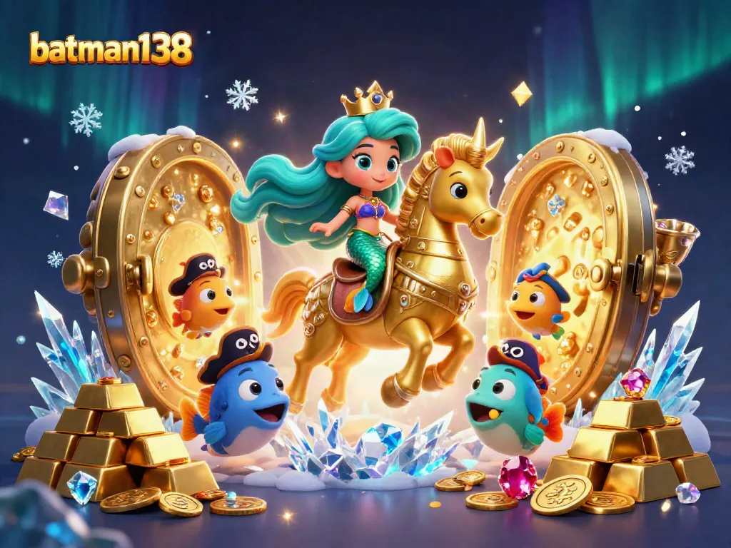 Engage in thrilling gameplay at batman138 with an enchanting scene of aquatic adventures and treasures.