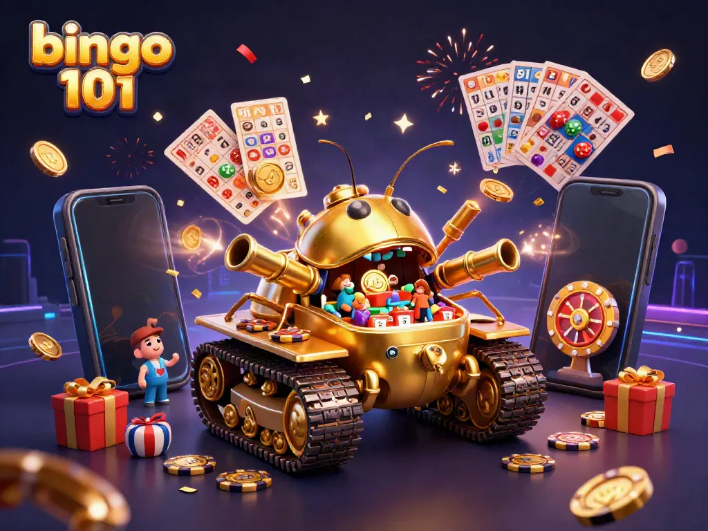 Bingo 101 menawarkan pengalaman bermain yang menarik dengan tank kasino 3D yang unik dan permainan bingo di ponsel.