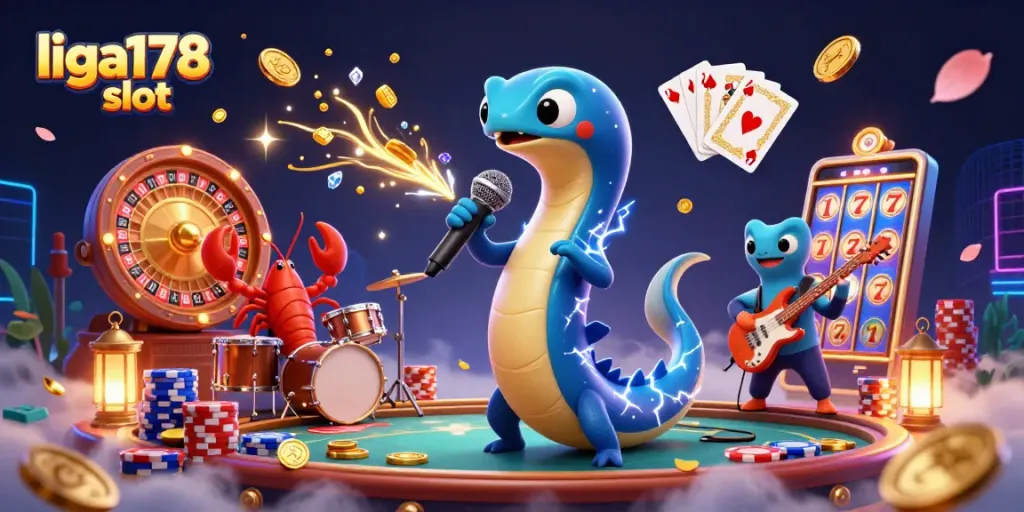 Menangkan permainan liga178 slot dengan visual ceria dari ikan listrik dan band bawah laut.