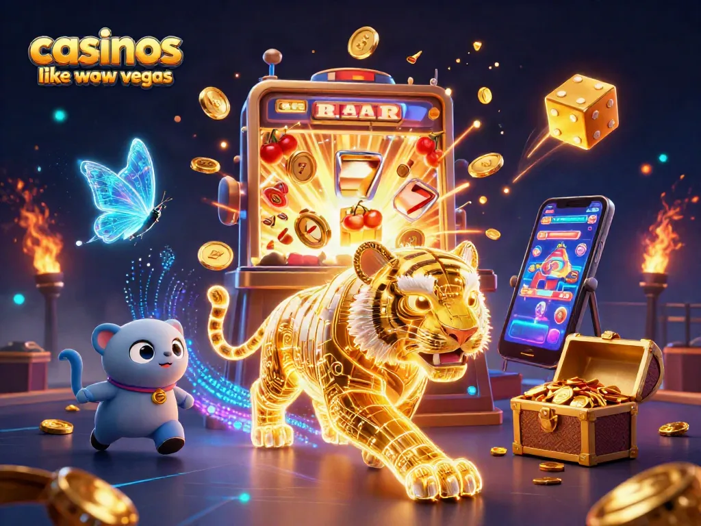 Experience winning strategies in casinos like WOW Vegas with a vibrant, immersive casino scene.