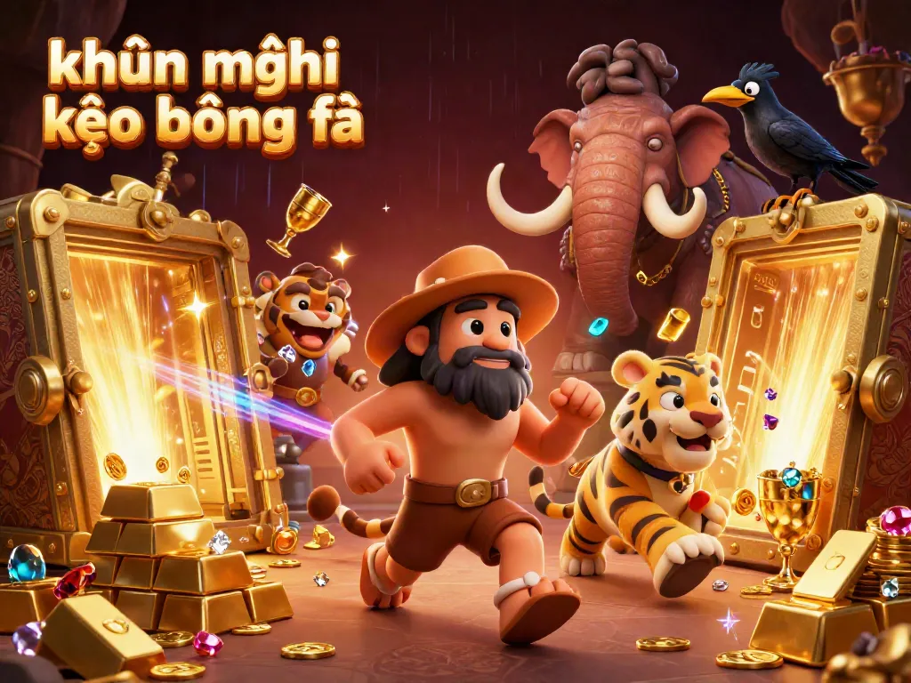 Engage with the exciting khuyến mãi kèo bóng đá atmosphere in a vibrant prehistoric casino scene.