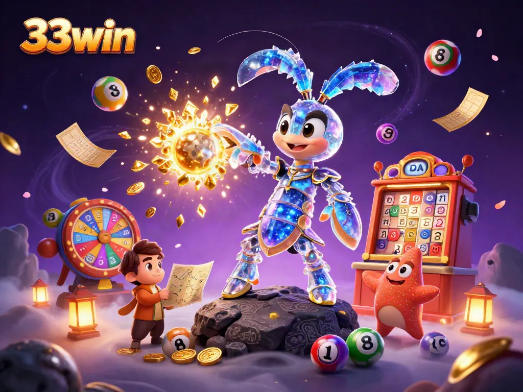 Experience thrilling wins with 33win in this vibrant 3D casino adventure.