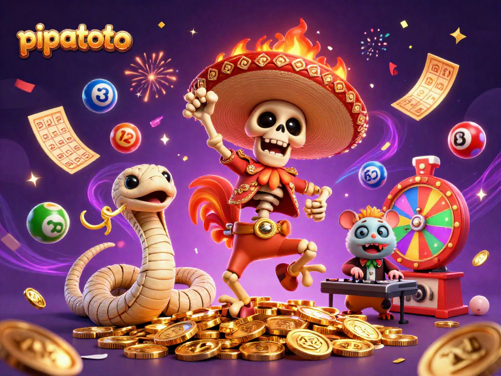 Pipatoto offers exciting jackpot opportunities as a 3D mariachi rooster dances on coins.