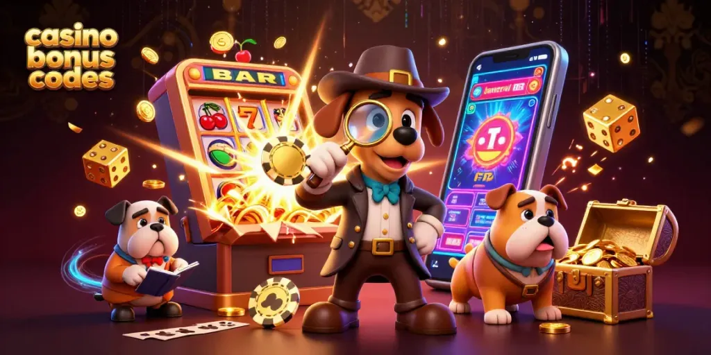 Engage with exciting cafe casino bonus codes while a detective and his companion uncover treasure!